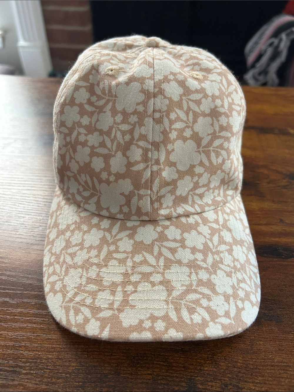 Poppy & Peonies Rare Beige Baseball Cap
